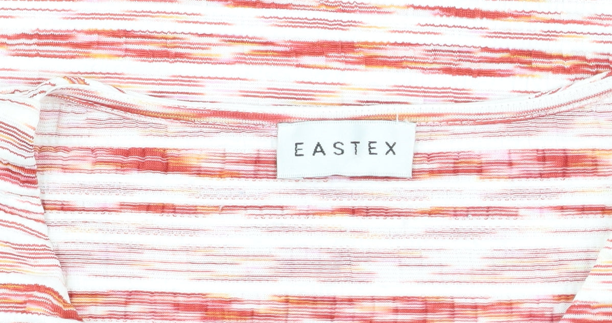 Womens UK Size 10 Eastex Multicoloured Basic T-Shirt