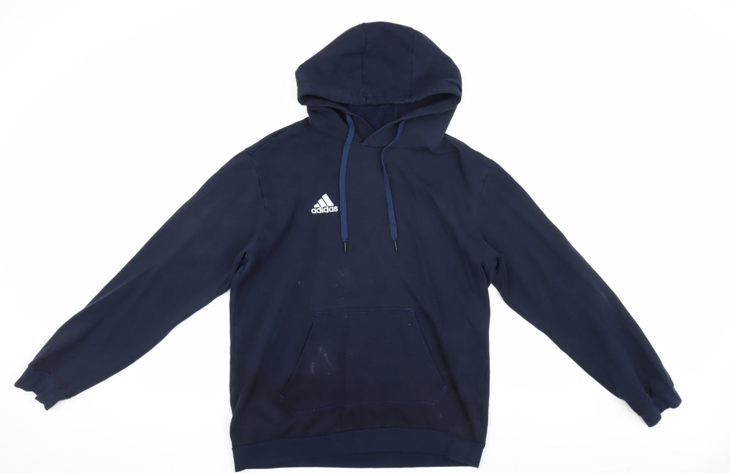 Unisex Adults UK Size M adidas Blue Pullover Hoodie