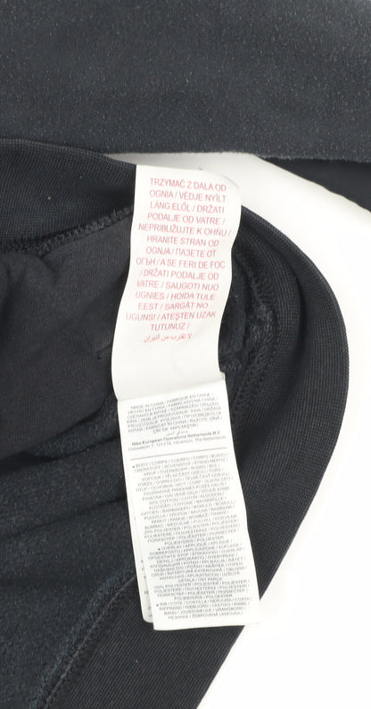 Nike Boys Black Hooded Basic Jacket Size L - Perfect for Autumn
