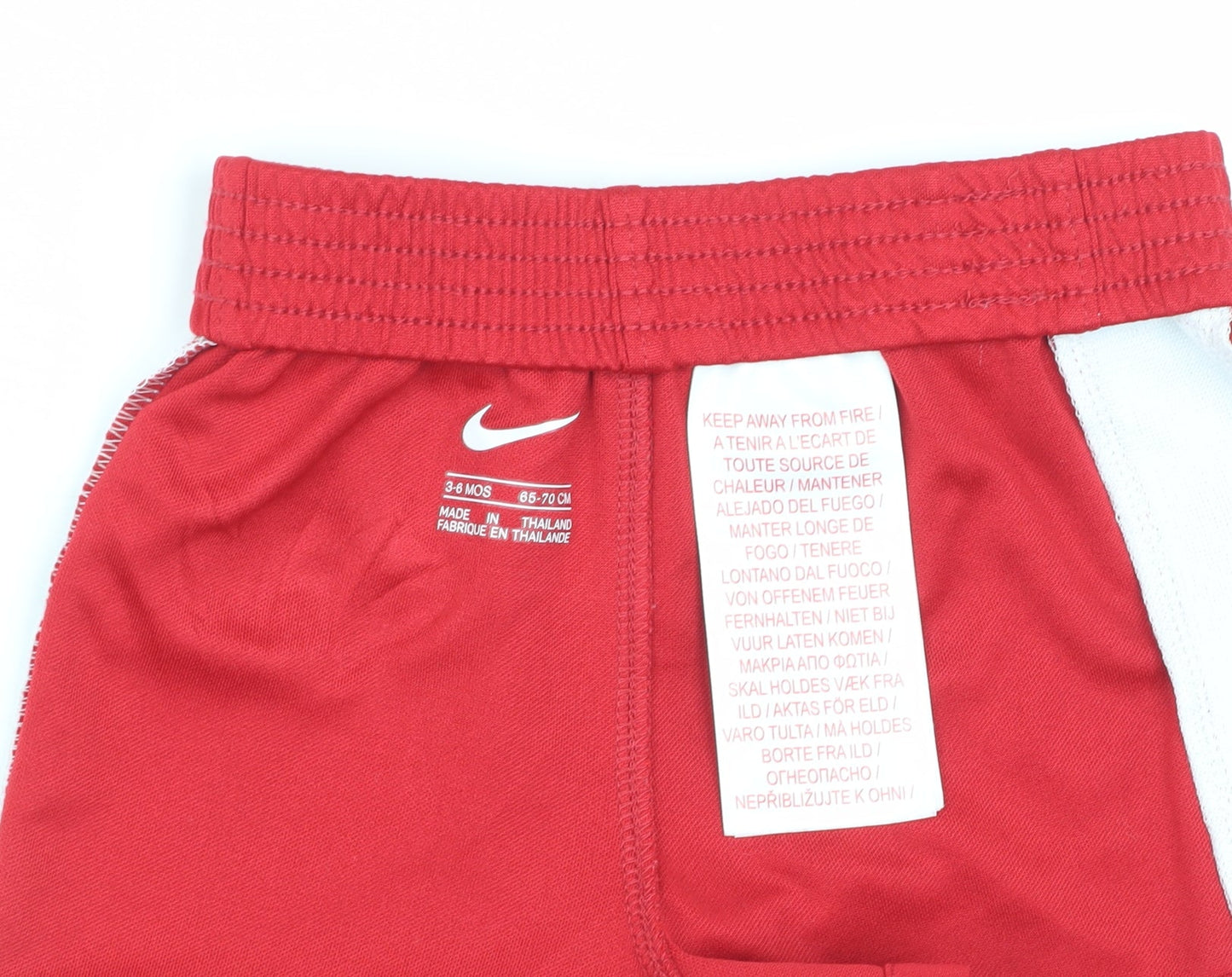 Nike Unisex LFC Red Baby Shorts 3-6 Months - Sporty and Comfy