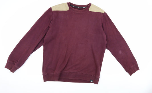 Mens UK Size L Dickies Red Pullover Sweatshirt