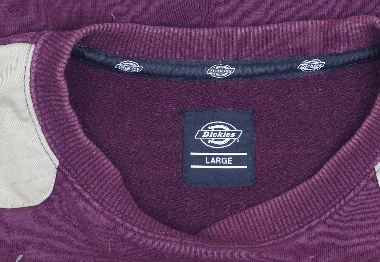 Mens UK Size L Dickies Red Pullover Sweatshirt