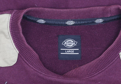 Mens UK Size L Dickies Red Pullover Sweatshirt