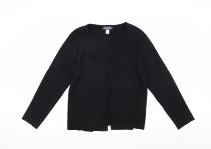 Elements Women's Black V-Neck Cardigan Size 18