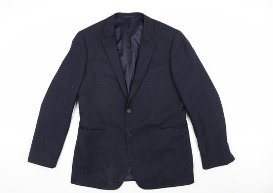 Mens UK Size 42 Jaeger Regular Blue Suit Jacket