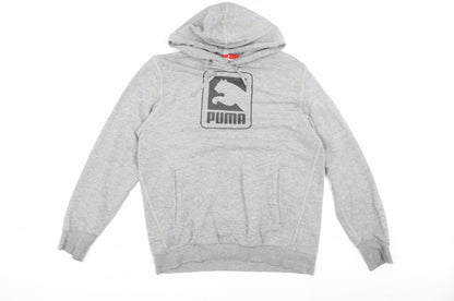 Mens UK Size S PUMA Grey Pullover Hoodie
