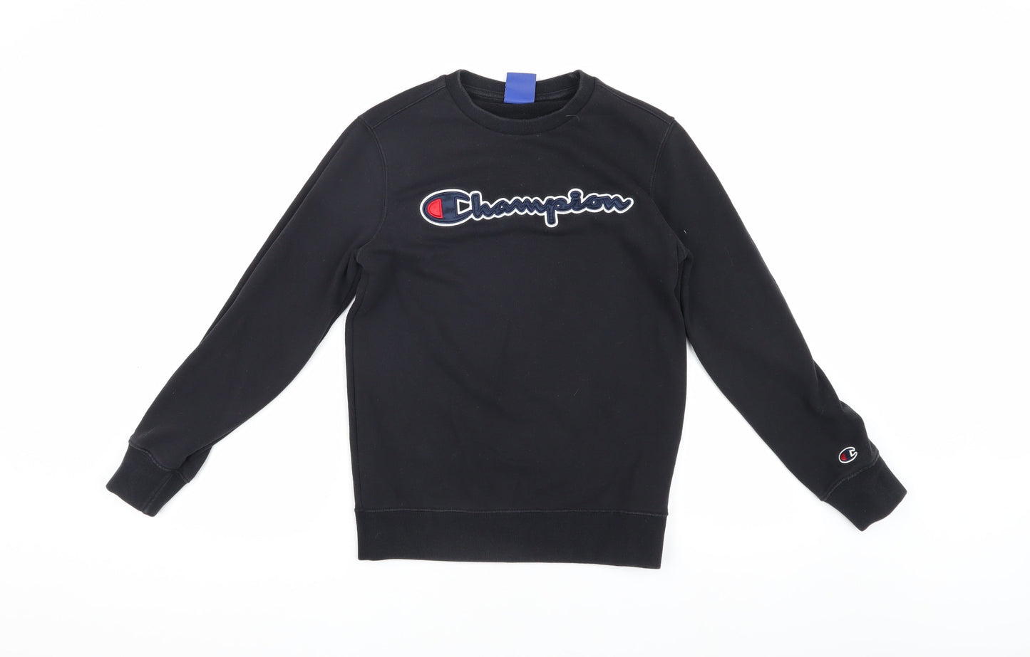 Champion Boys Black Pullover Logo Sweatshirt L