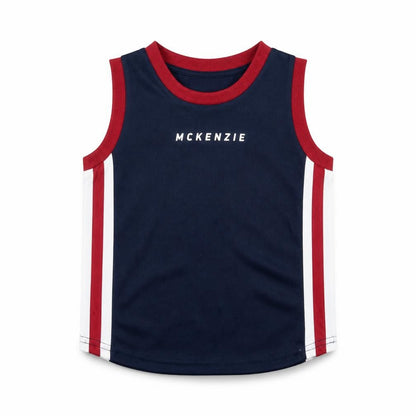 McKenzie Boys Blue Tank Top 2-3 Years Sleeveless Jersey