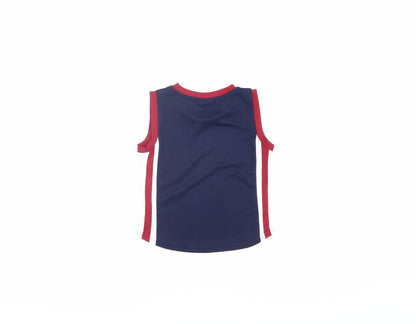McKenzie Boys Blue Tank Top 2-3 Years Sleeveless Jersey