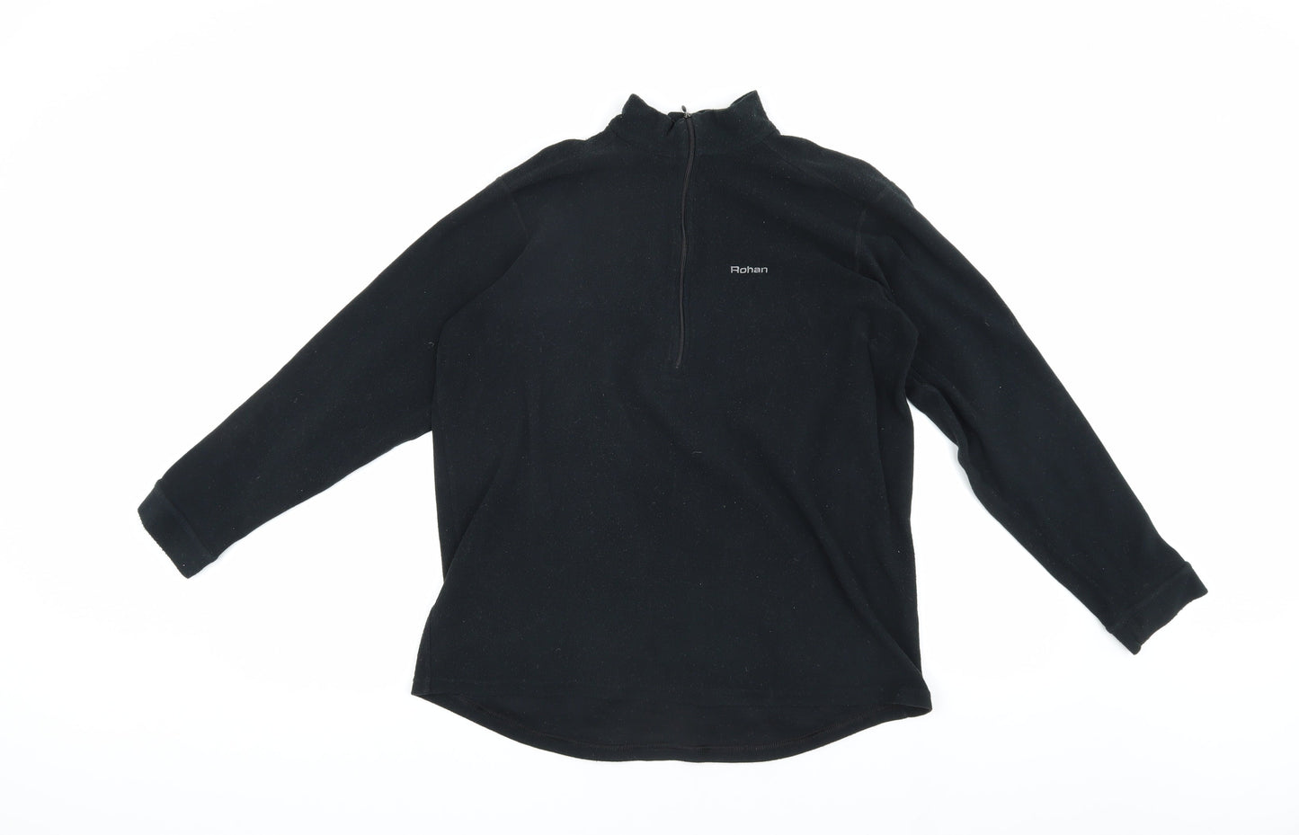 Rohan Unisex Kids Black Sweatshirt L Full Zip Moisture Wicking