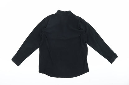 Rohan Unisex Kids Black Sweatshirt L Full Zip Moisture Wicking