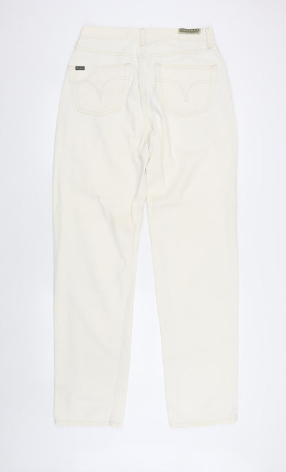 Firetrap Women's White Straight Leg Jeans, Size L