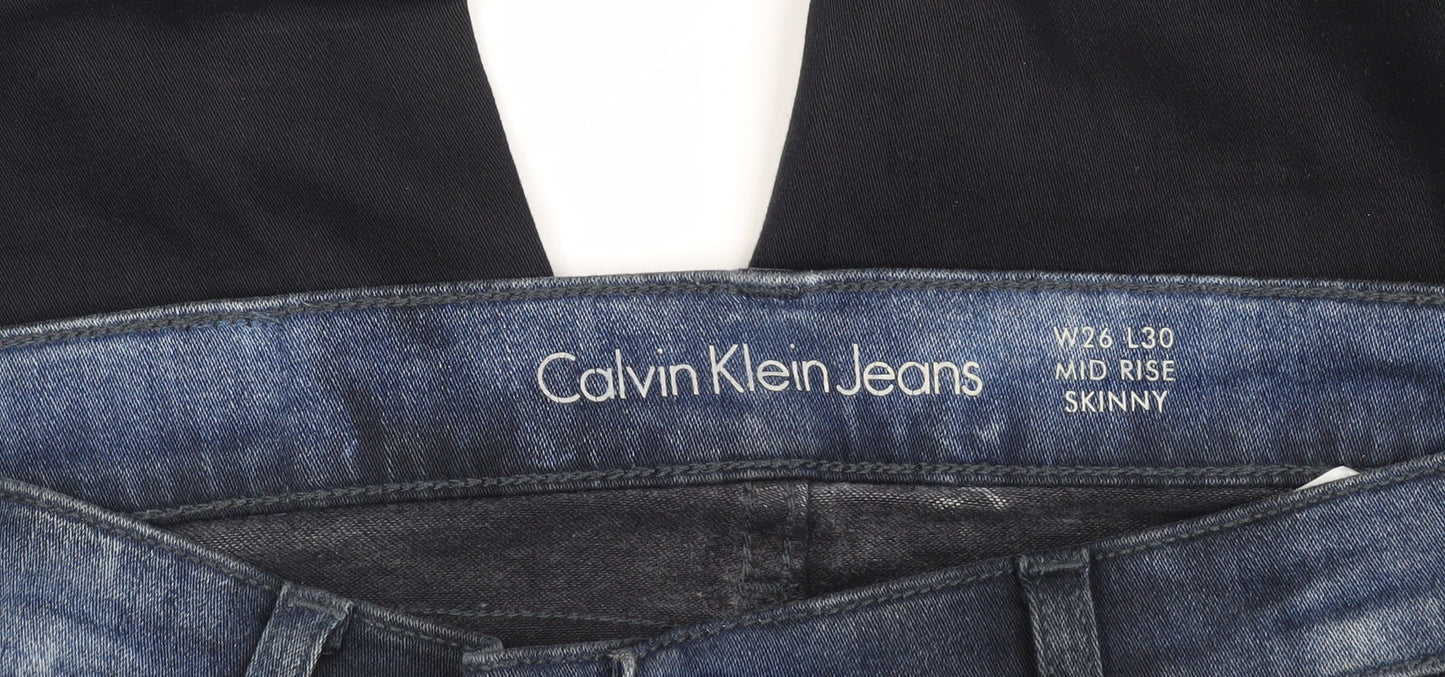 Calvin Klein Women's Black Skinny Jeans Size 8