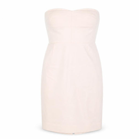 Front view of J.Crew Women's Beige Bodycon Midi Dress XS