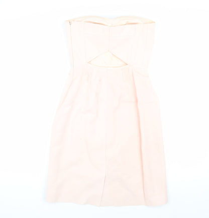 J.Crew Women's Beige Bodycon Midi Dress XS