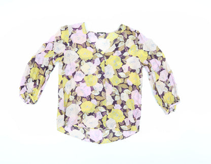 Womens UK Size 10 Massimo Dutti Multicoloured Tunic Blouse