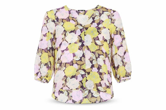 Front view of Massimo Dutti Women's Multicoloured Floral Blouse