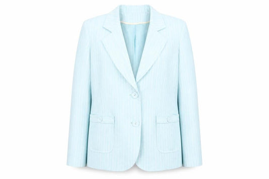 Bonmarché Women's Blue Striped Blazer, Size 20