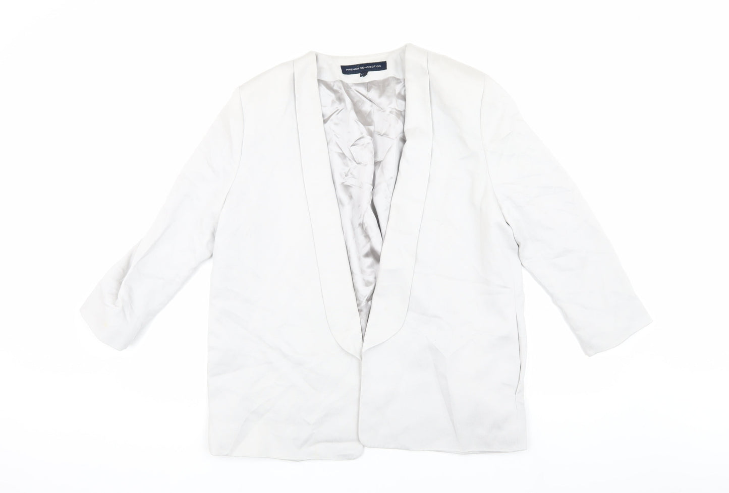 French Connection Women's Ivory Blazer Size 16 Regular Lined