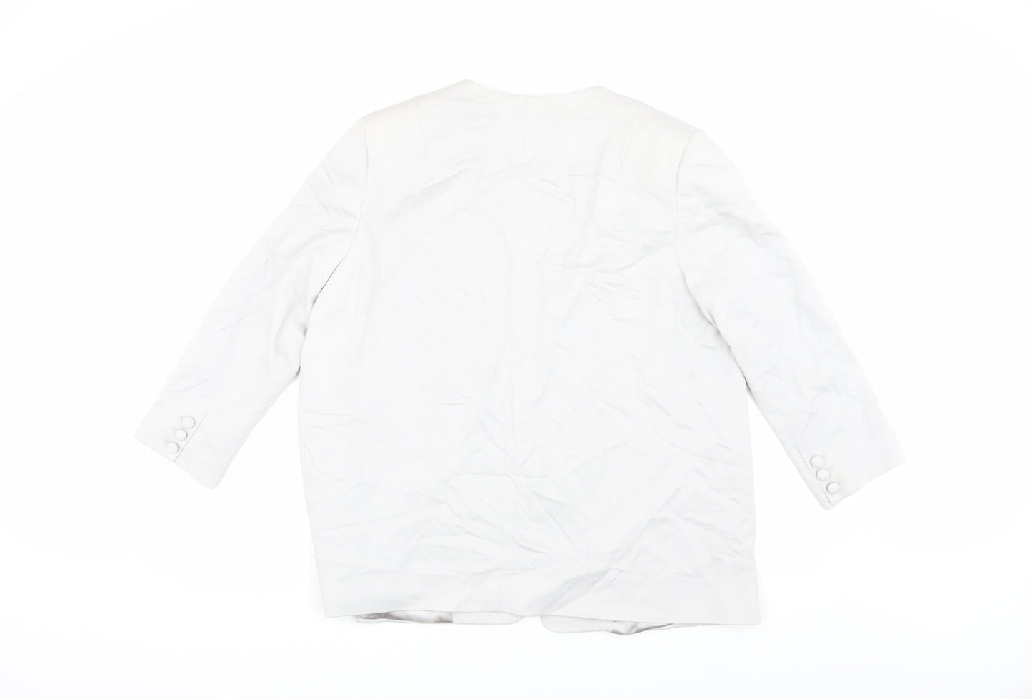 French Connection Women's Ivory Blazer Size 16 Regular Lined