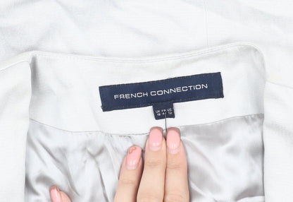 French Connection Women's Ivory Blazer Size 16 Regular Lined