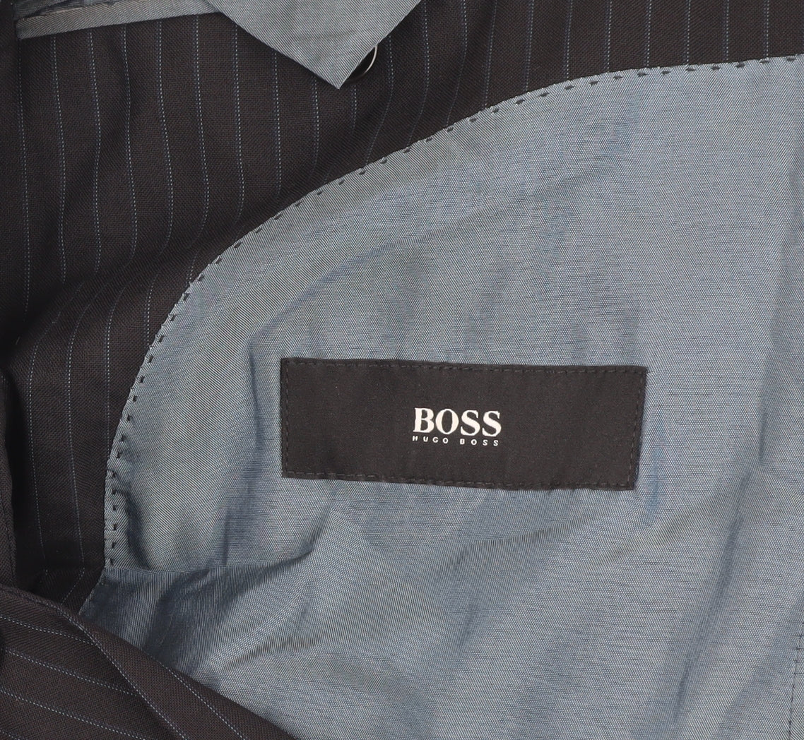 Mens UK Size 38 HUGO BOSS Regular Black Suit Jacket