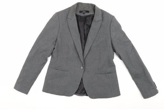 Next Women's Grey Tailored Blazer UK 14