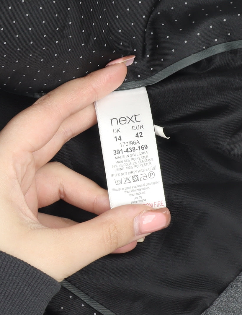 Next Women's Grey Tailored Blazer UK 14