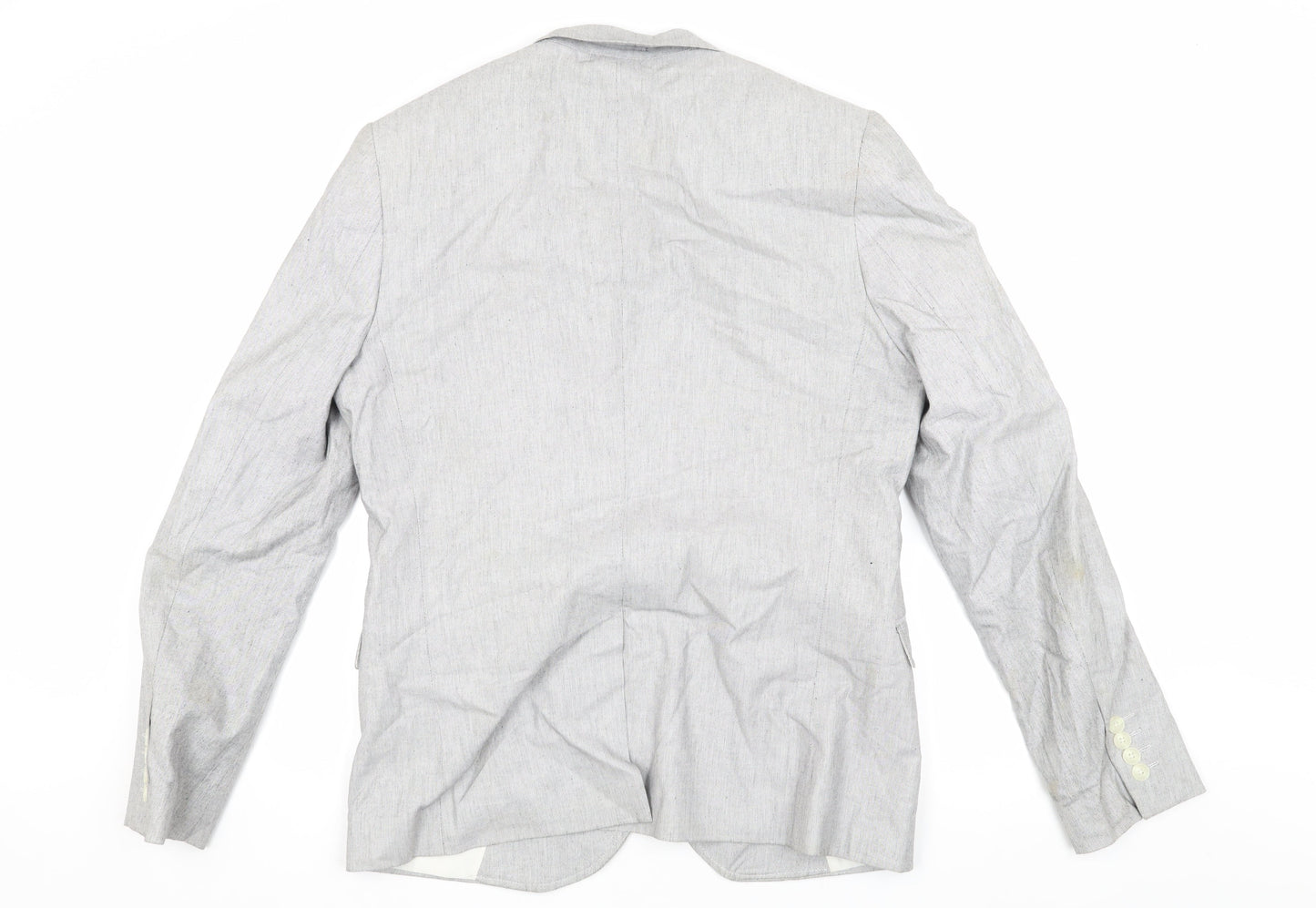 Mens UK Size 40 Topman Regular Grey Suit Jacket