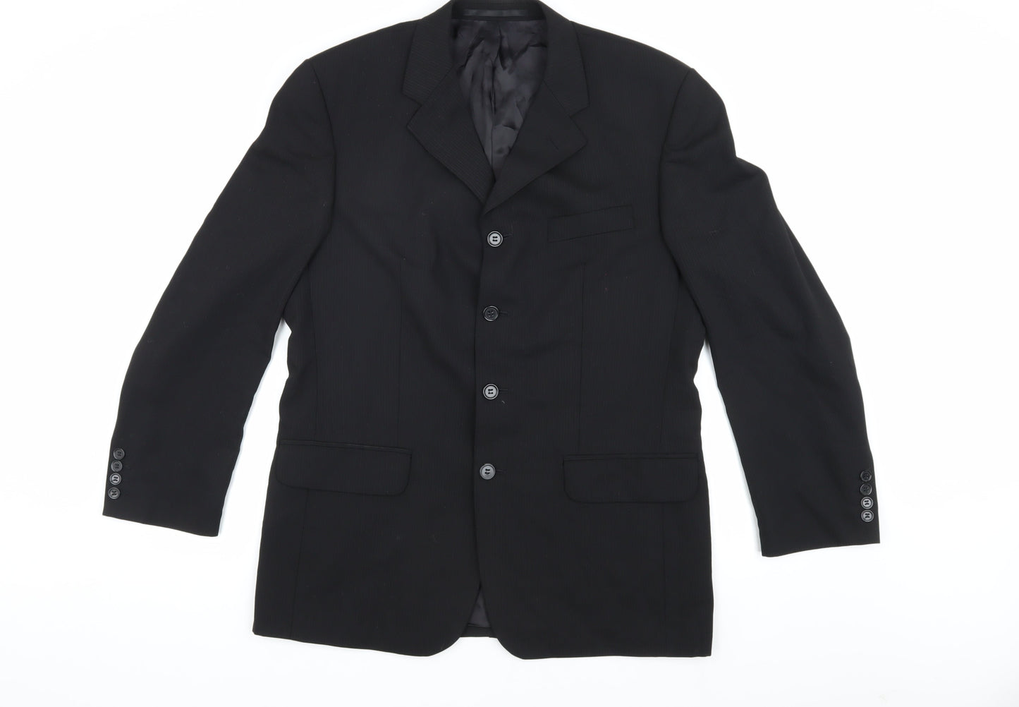 Jonathan Adams Men's Black Regular Blazer Jacket 40R