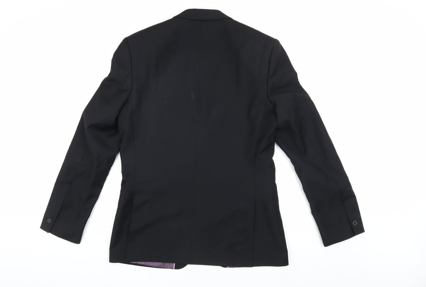 Mens UK Size 38 Red Herring Regular Black Suit Jacket
