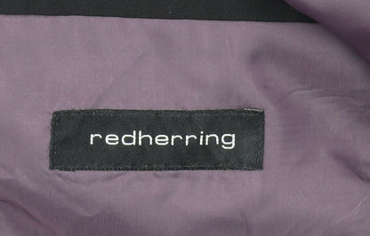 Mens UK Size 38 Red Herring Regular Black Suit Jacket