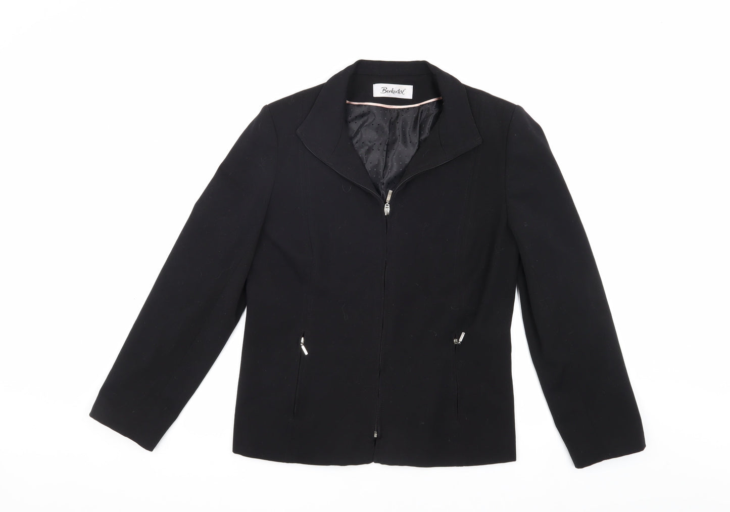 Womens UK Size 10 Berkertex Black Basic Jacket