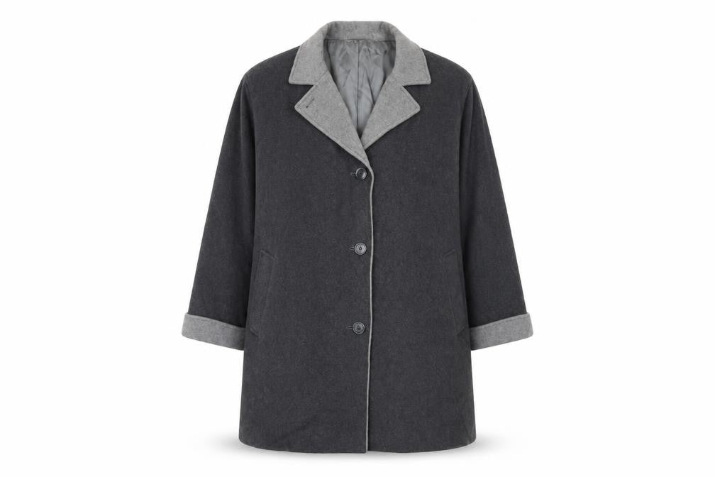 Womens UK Size 20 Eastex Grey Overcoat