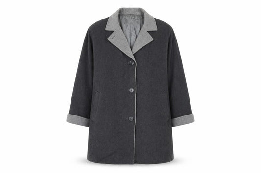 Womens UK Size 20 Eastex Grey Overcoat