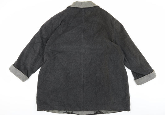 Womens UK Size 20 Eastex Grey Overcoat