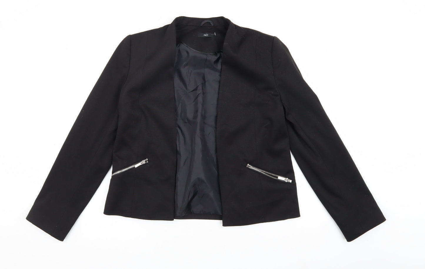 M&Co Women's Black Blazer Size 10 Regular Fit