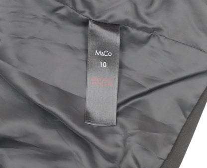 M&Co Women's Black Blazer Size 10 Regular Fit