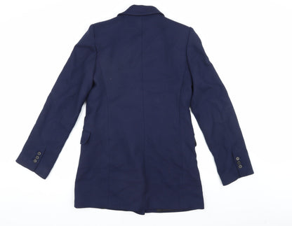 ZARA Women's Blue XS Double-Breasted Blazer