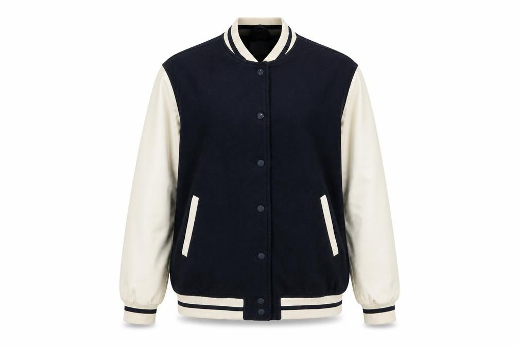 Womens UK Size S H&M Black Varsity Jacket