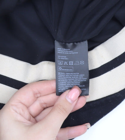 Womens UK Size S H&M Black Varsity Jacket