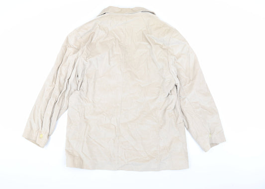 Jaeger Women's Beige Corduroy Blazer Size 16