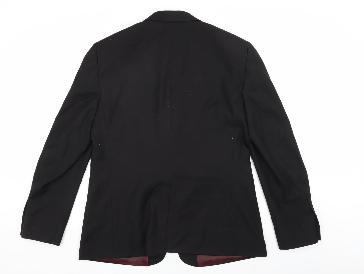 Mens UK Size 44 Topman Regular Black Suit Jacket