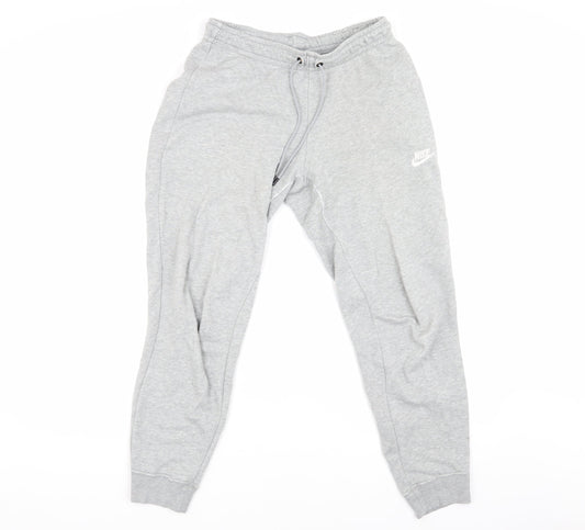 Nike Men's Grey Jogger Trousers - Size S