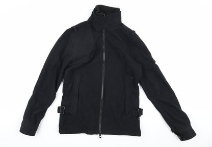 Mens UK Size S Bench Black Biker Coat