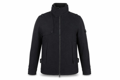 Mens UK Size S Bench Black Biker Coat