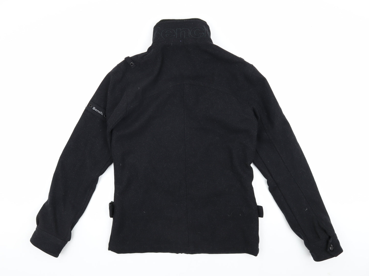 Mens UK Size S Bench Black Biker Coat