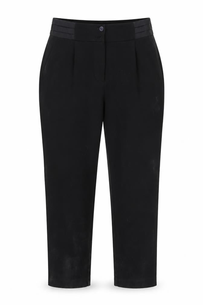 Womens UK Size 12 River Island Regular Fit Business Casual Black Trousers