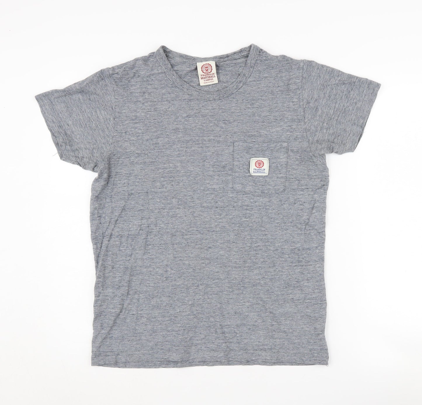 Franklin Marshall Men's Grey Crew Neck T-Shirt, Size S