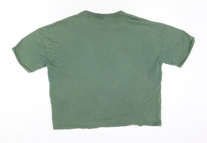Unisex Adults UK Size L Calvin Klein Jeans Green Basic T-Shirt